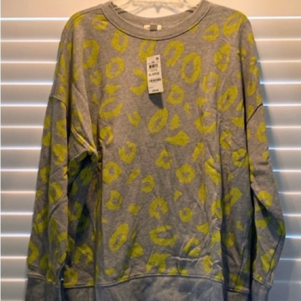 Style & Co. Light Gray Textured Knit Top